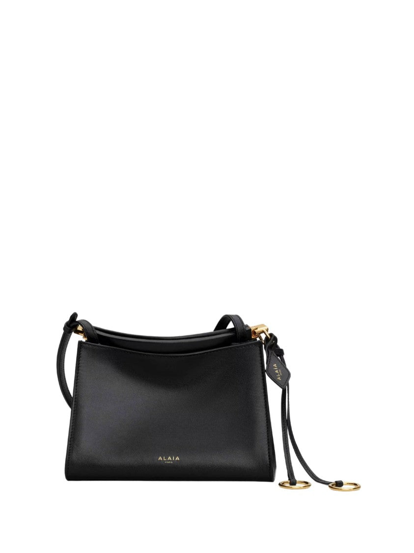 Alaïa Structured Black Handbag With Adjustable Strap
