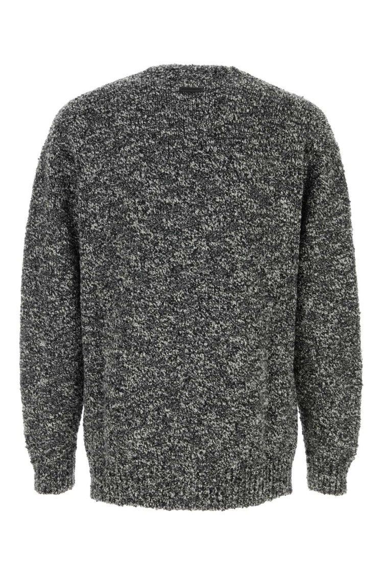 Dolce & Gabbana Two-Tone Wool Blend Cardigan