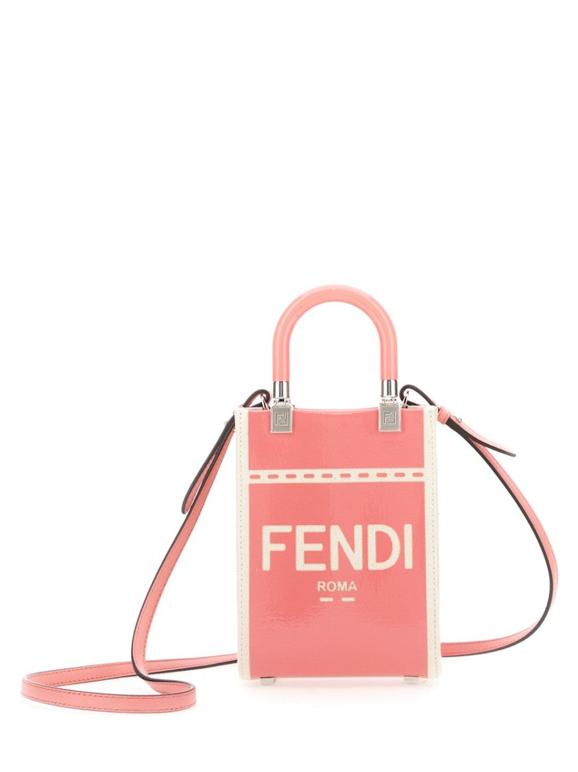 Fendi Vibrant Mini Bag With Rigid Plexiglass Handle
