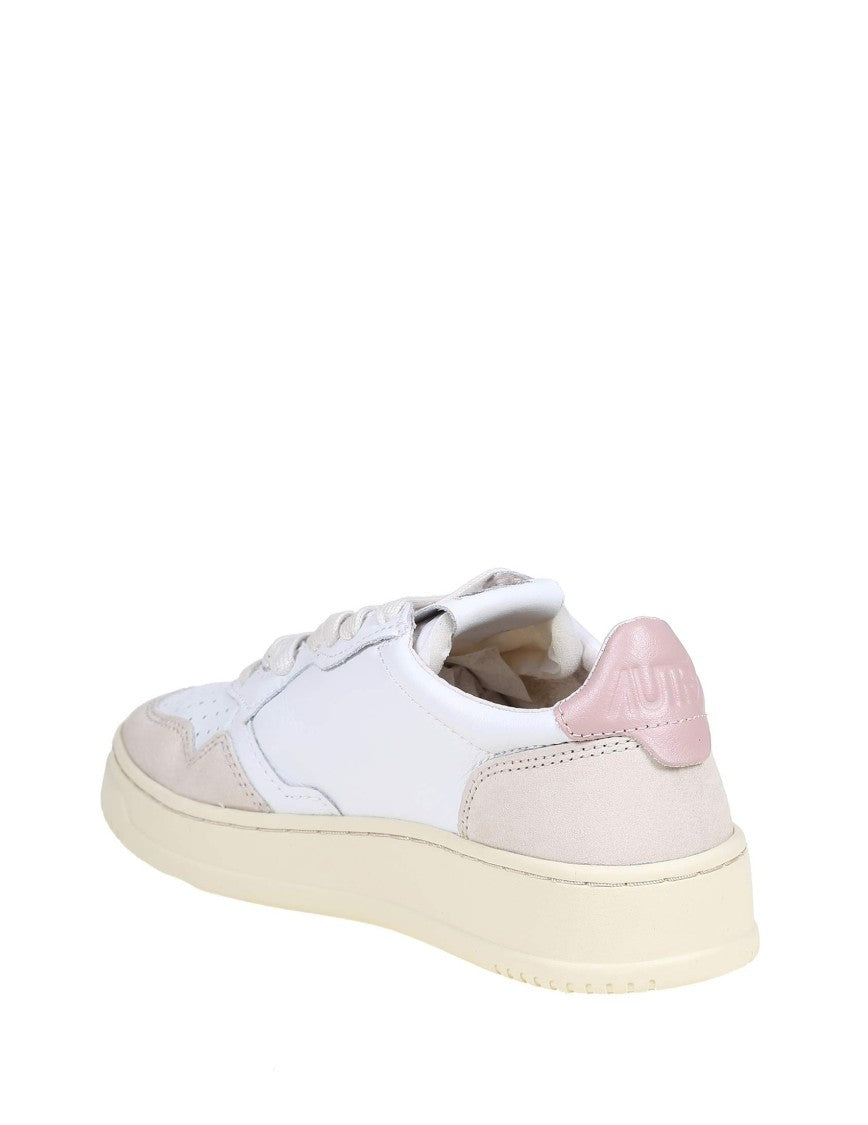 Autry Leather And Suede White Sneakers