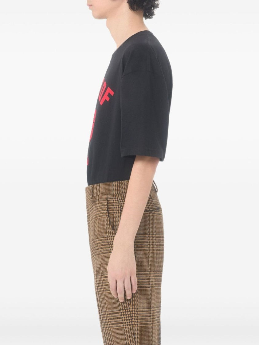 Valentino Garavani Graphic Print T-Shirt With Roaring Panther Design