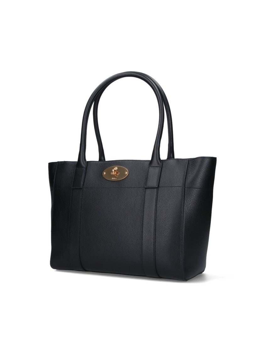 Mulberry Black Bayswater 9 To 5 Hammered Leather Tote Bag