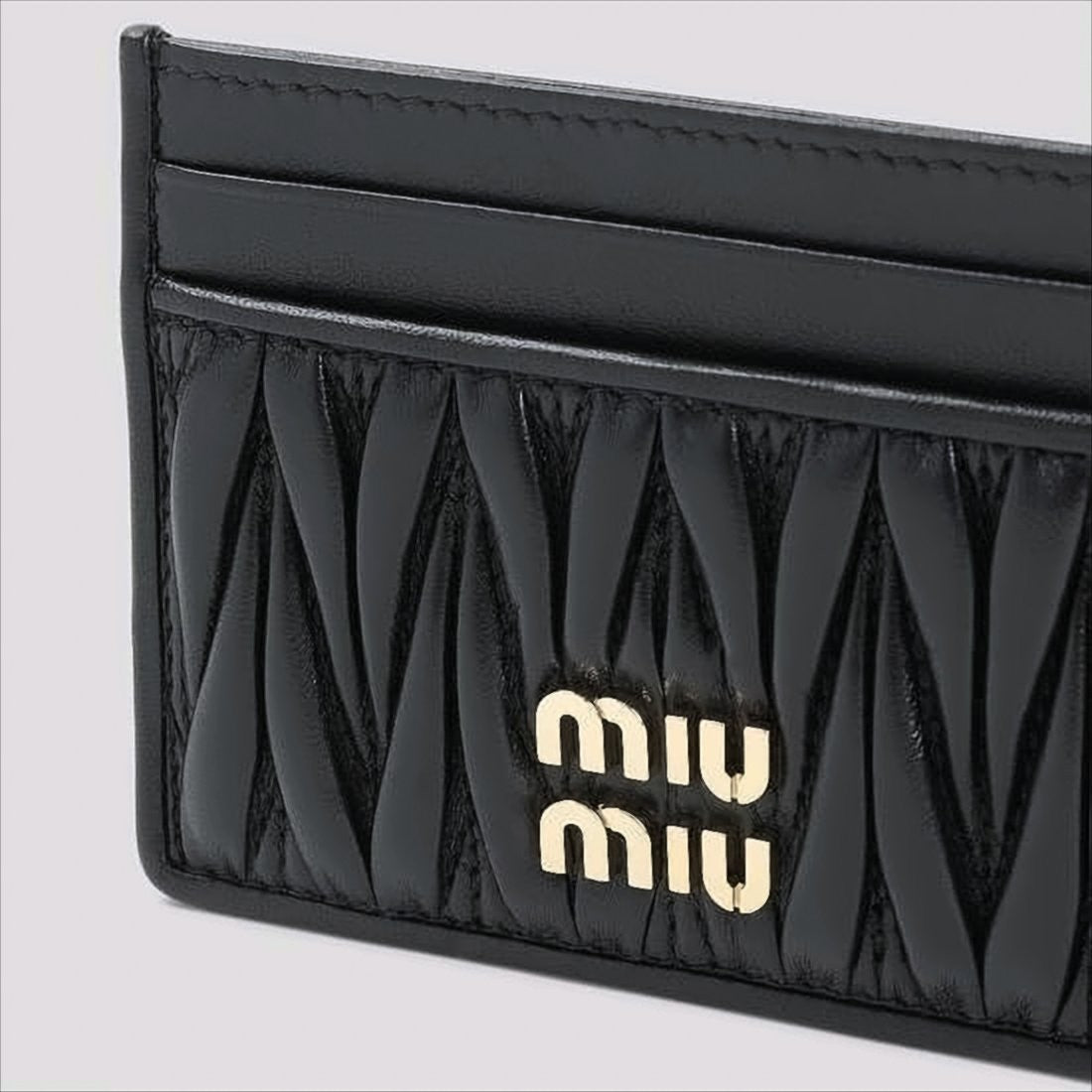 Miu Miu Quilted Nappa Leather Card Wallet
