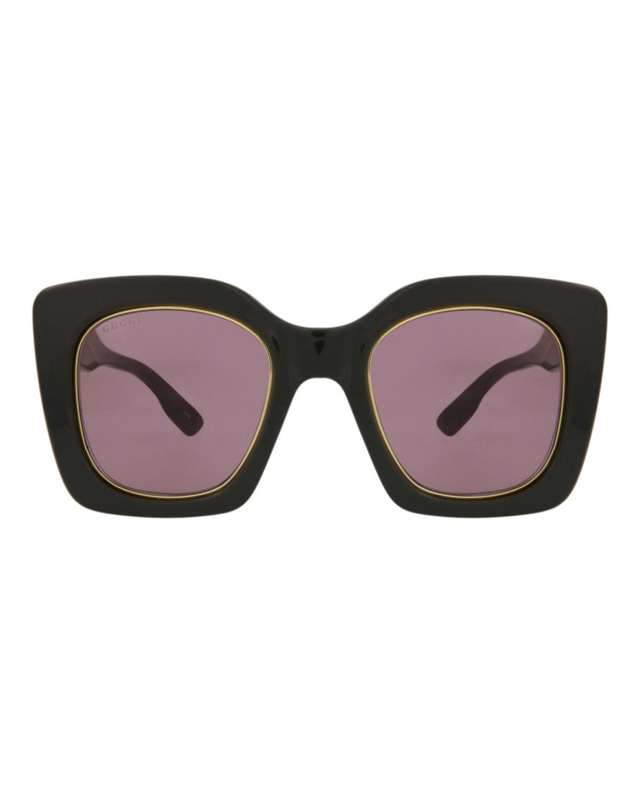 Gucci Square/Rectangle-Frame Acetate Sunglasses