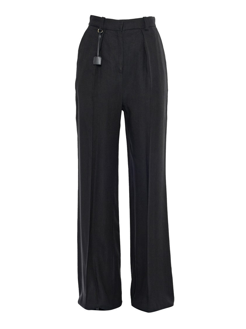 Elisabetta Franchi High-Waisted Wide-Leg Trousers