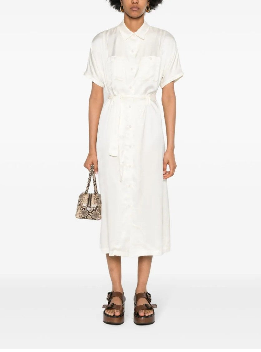 A.P.C. Midi Dress With Button-Down Front