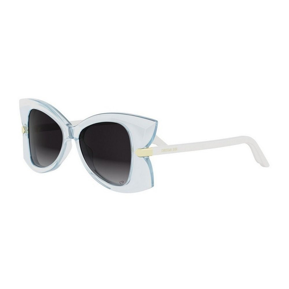 Dior Butterfly S1i Translucent Light Blue Acetate Butterfly Sunglasses