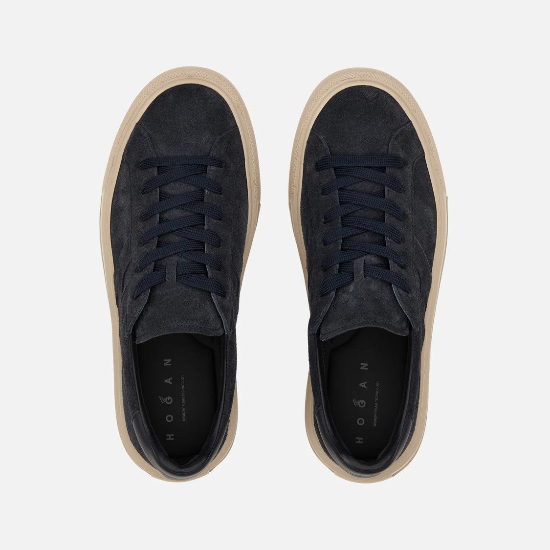 Hogan H691 H Low-Top Sneakers With Suede Upper