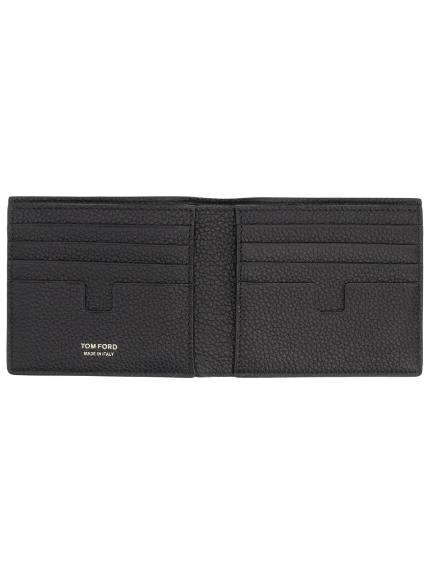 Tom Ford Textured Calf Leather Bi-Fold Wallet