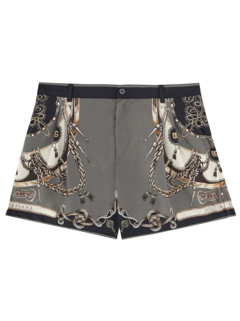 Dolce & Gabbana Chain Motif Swimsuit Shorts