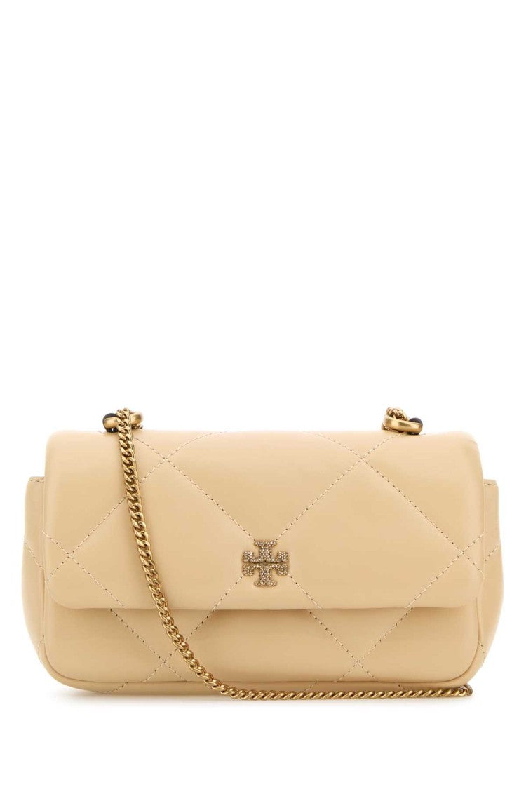 Tory Burch Cream Leather Kira Shoulder Bag