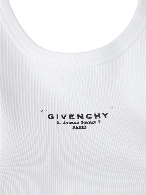 Givenchy Ribbed Tank Top With Round Neckline