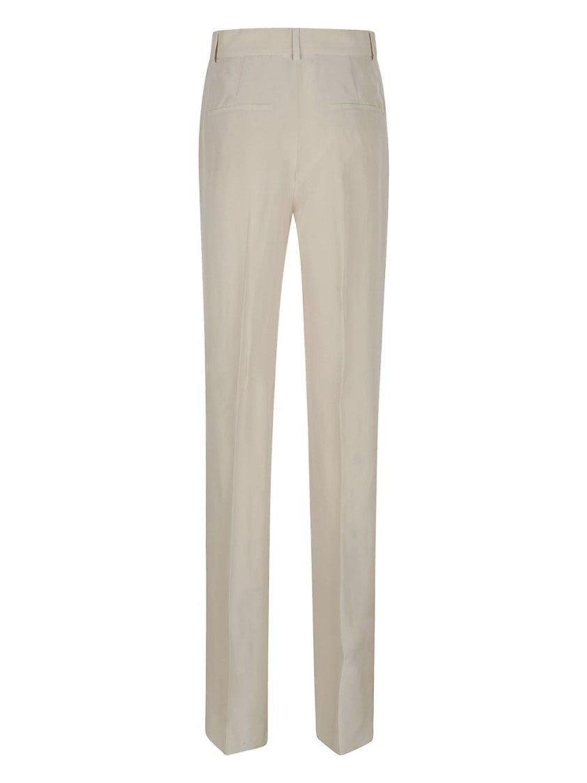 Sportmax Beige Tailored Trousers With Straight Leg Silhouette