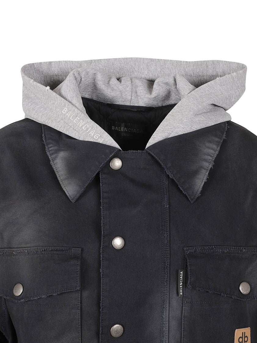 Balenciaga Relaxed Fit Blue Coat