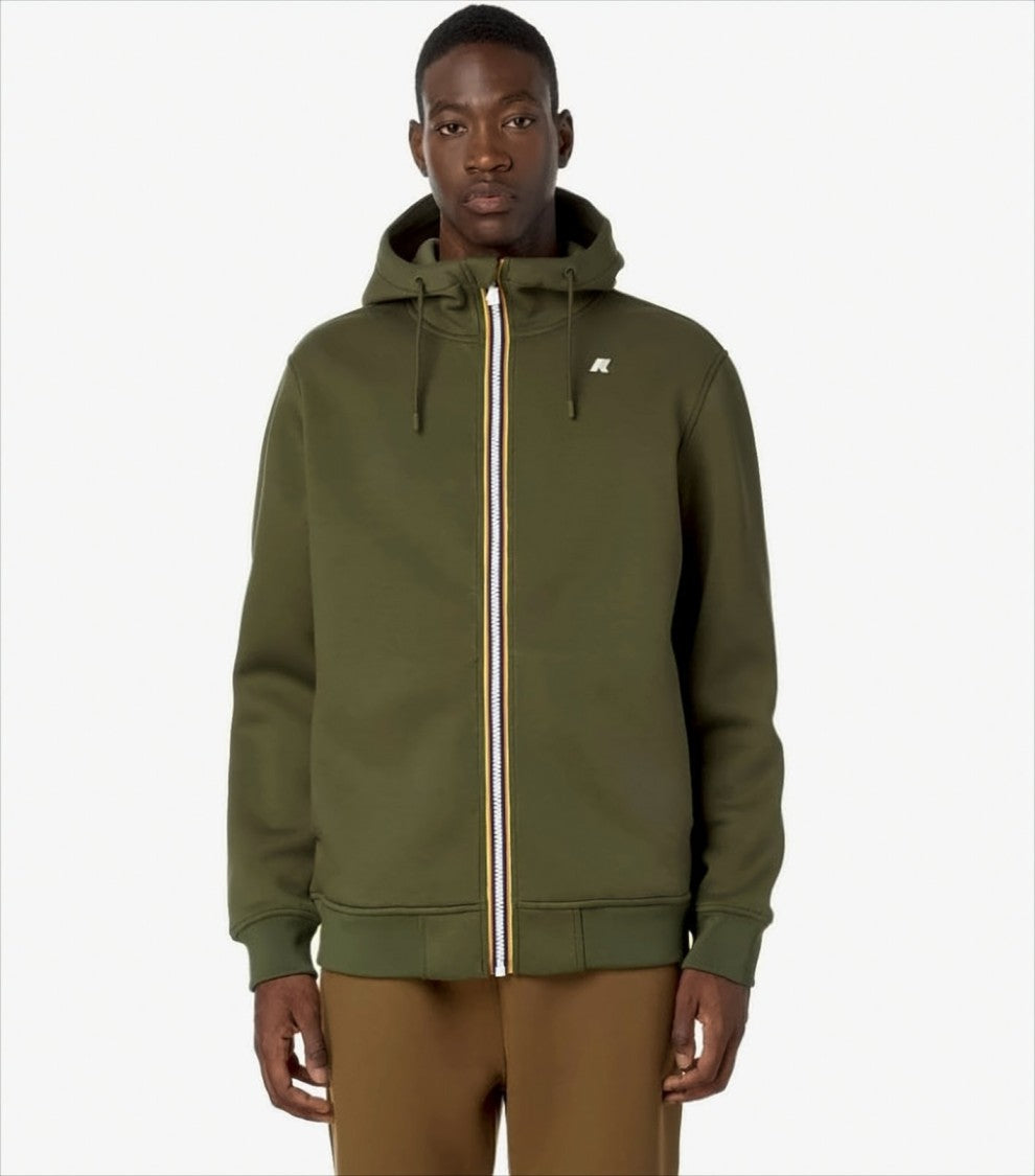 K-Way Thick Interlock Hoodie With Adjustable Hood