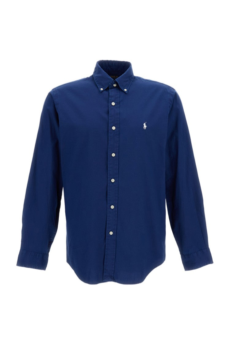 Polo Ralph Lauren Ultralight Cotton Twill Shirt With Iconic Pony Logo