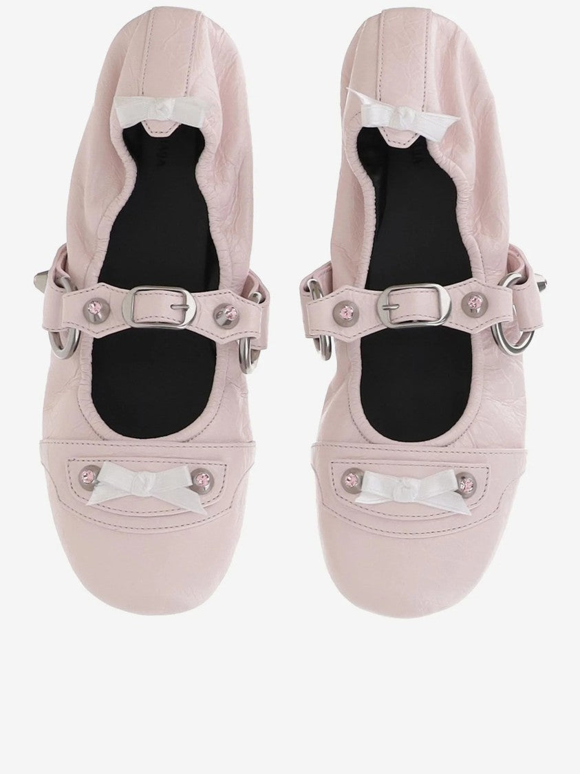 Balenciaga Pale Pink City Fl L005 Ballerinas