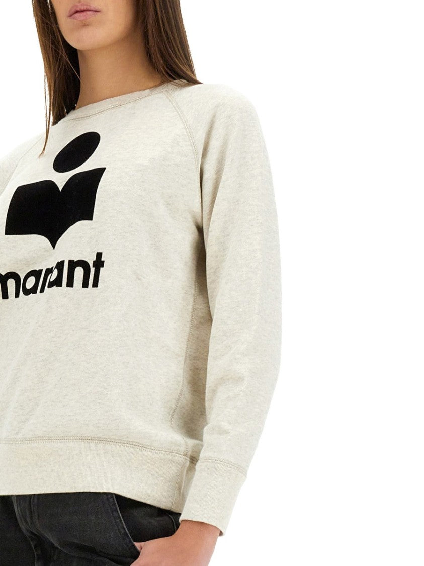 Isabel Marant Étoile Millyny Crewneck Black Logo Sweatshirt