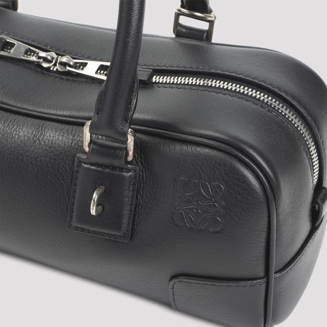 Loewe Elongated Rectangular Shoulder Bag With Silver Hardware