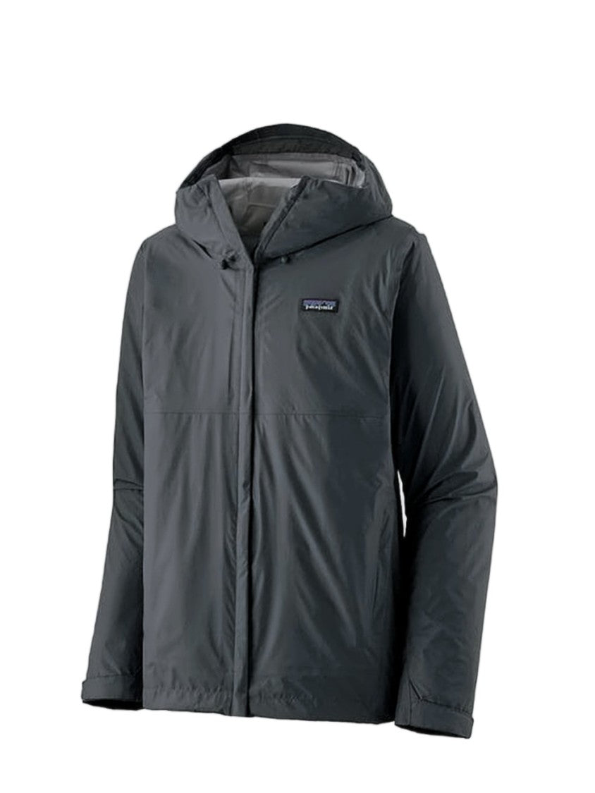 Patagonia Hooded Jacket With Concealed Zipper And Adjustable Cuffs