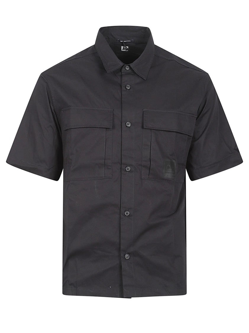 C.P. Company Short-Sleeved Shirt With Classic Collar And Functional Pockets
