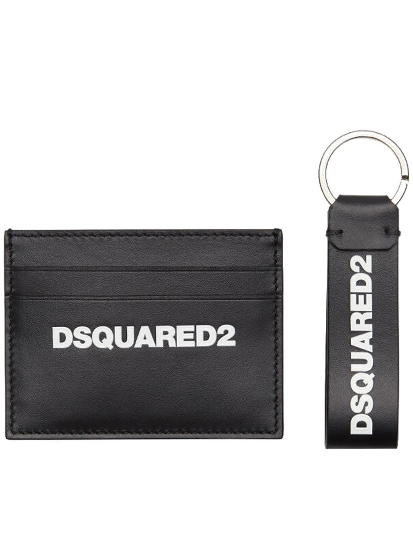Dsquared2 Gift Box Black Leather Card Holder