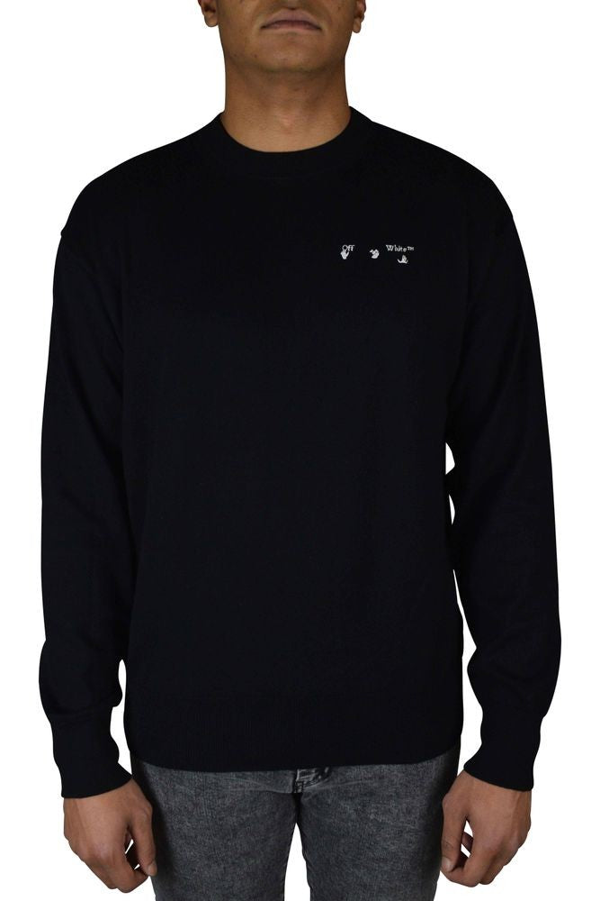 Off-White Cotton Knitwear Sweatshirt