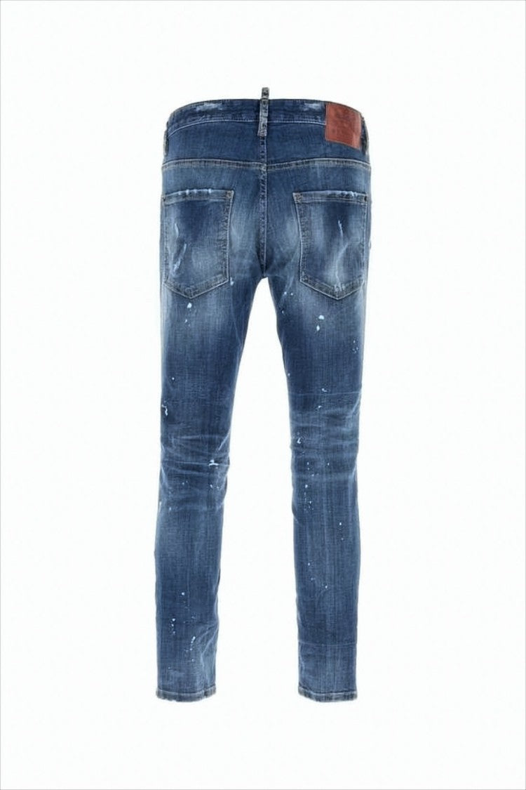 Dsquared2 Distressed Slim-Fit Denim Trousers