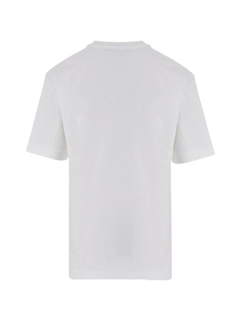 Jacquemus Boxy White T-Shirt With Minimalist Patch Detail