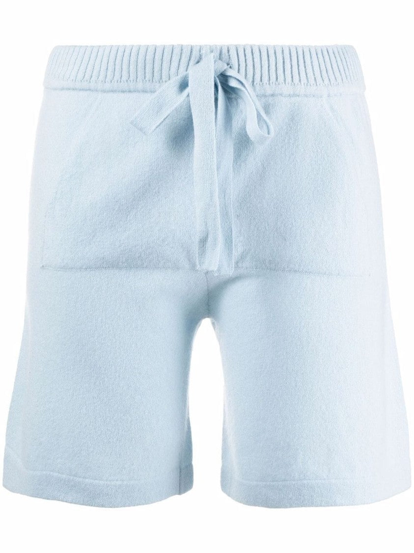 P.A.R.O.S.H. Elegant Cashmere Shorts With Drawstring Waistband