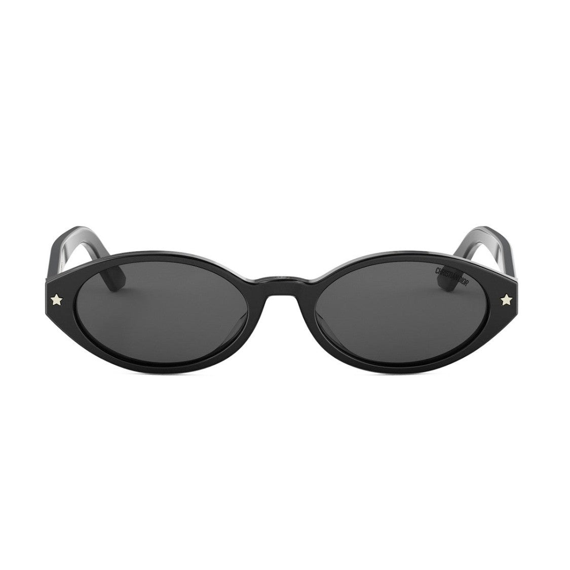 Dior Black Diorpacific R1i Metallic Star Accent Oval Sunglasses