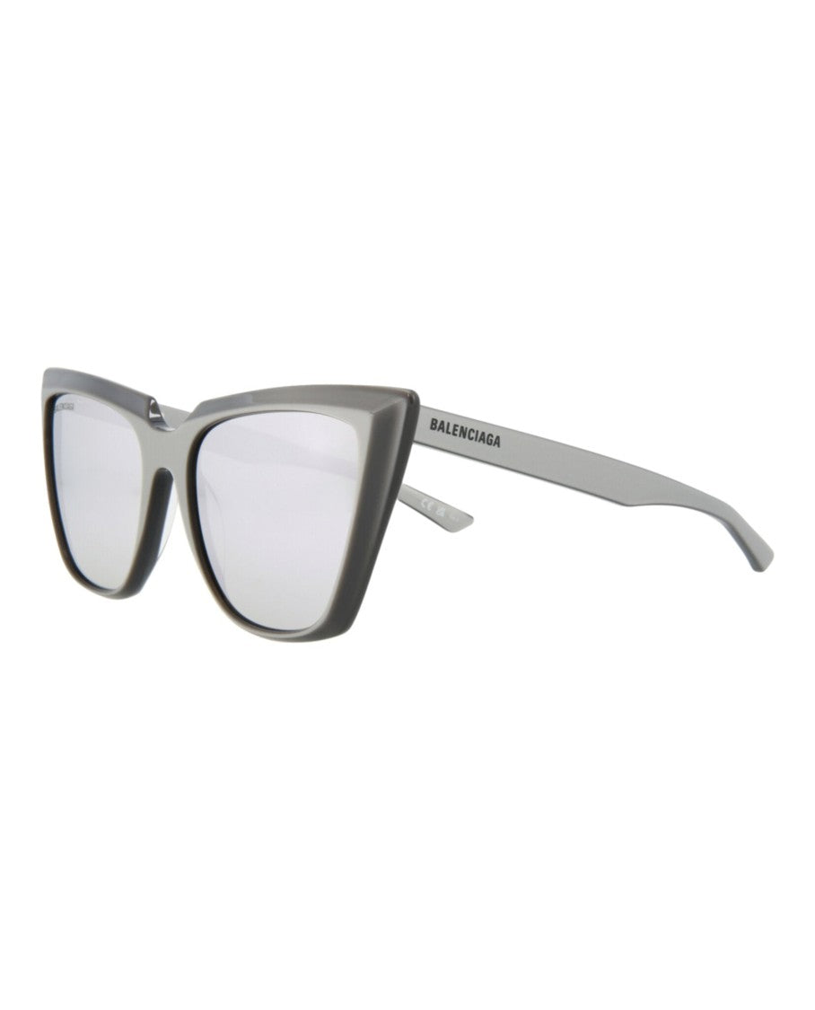 Balenciaga Cat Eye Acetate Sunglasses With Saddle Nose Bridge
