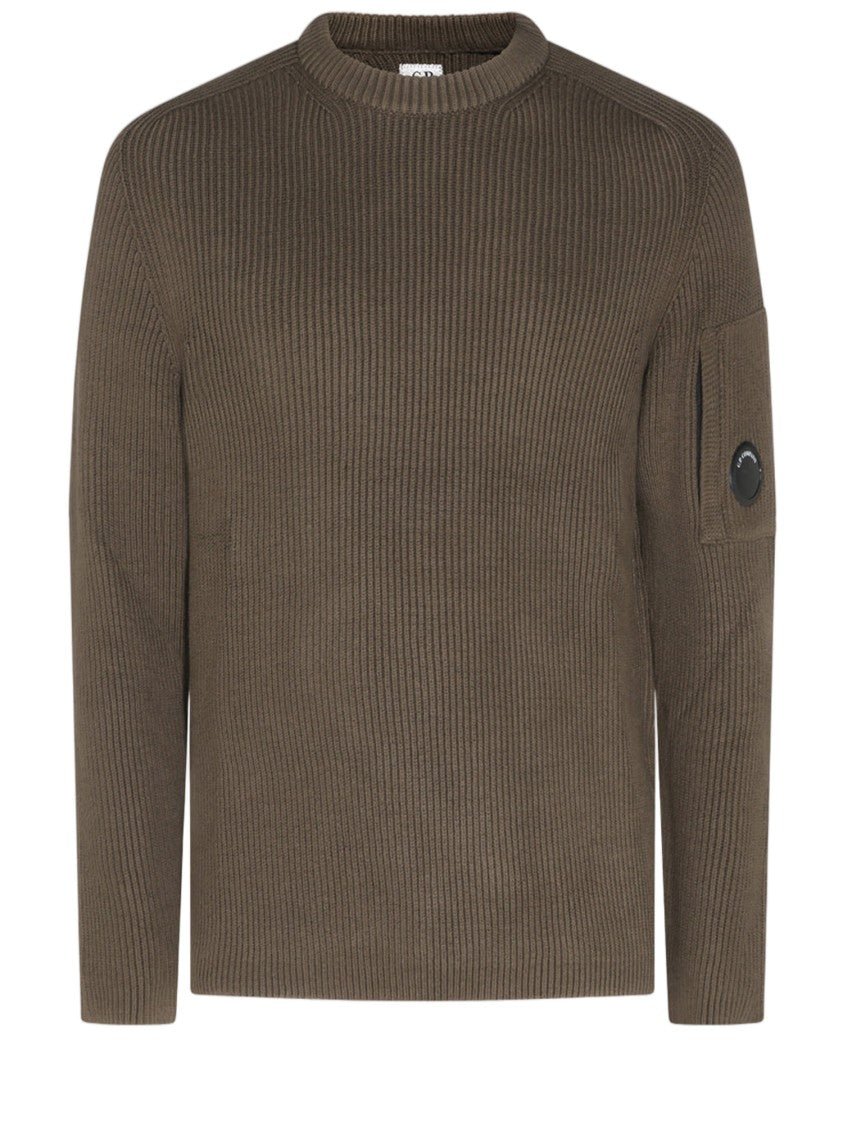 C.P. Company Logo Patch Cotton-Blend Sweater