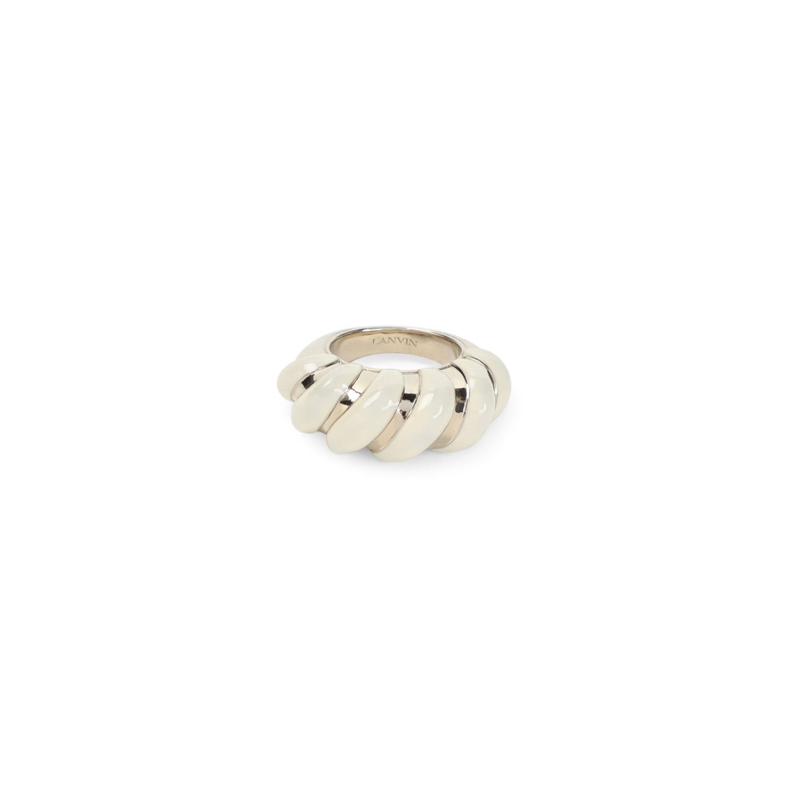 Lanvin Melodie Candy Off White Brass Ring