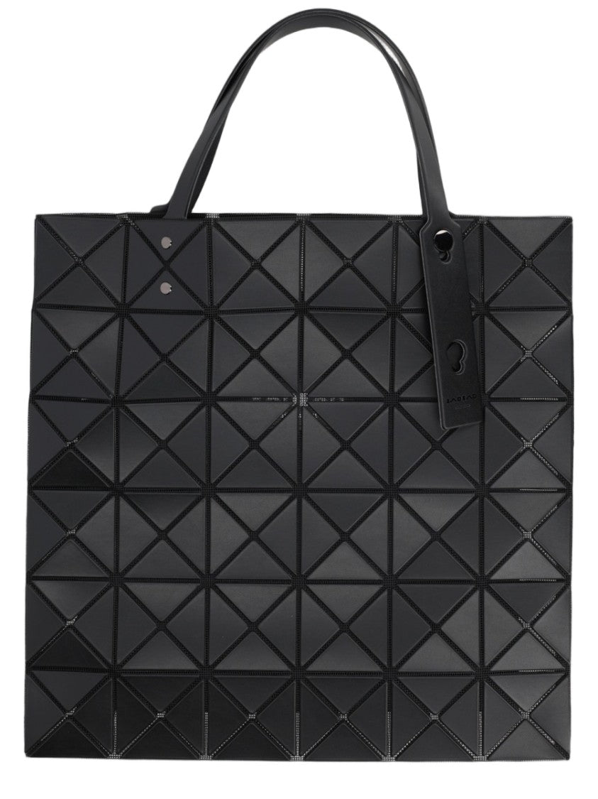 Bao Bao Issey Miyake Black Geometric Polyester Structured Tote Bag
