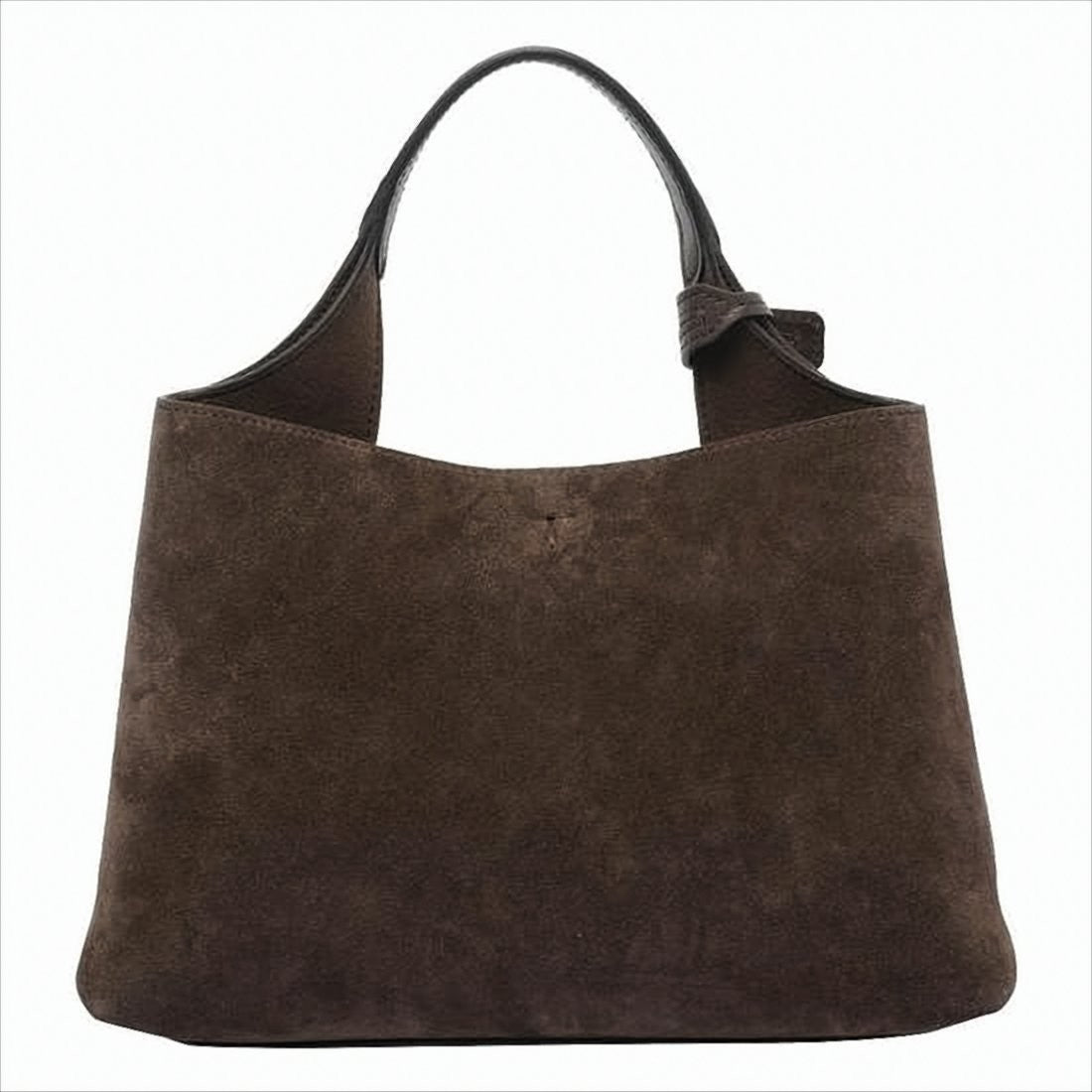 Tod's Structured Dark Brown Calf Leather Shoulder Bag