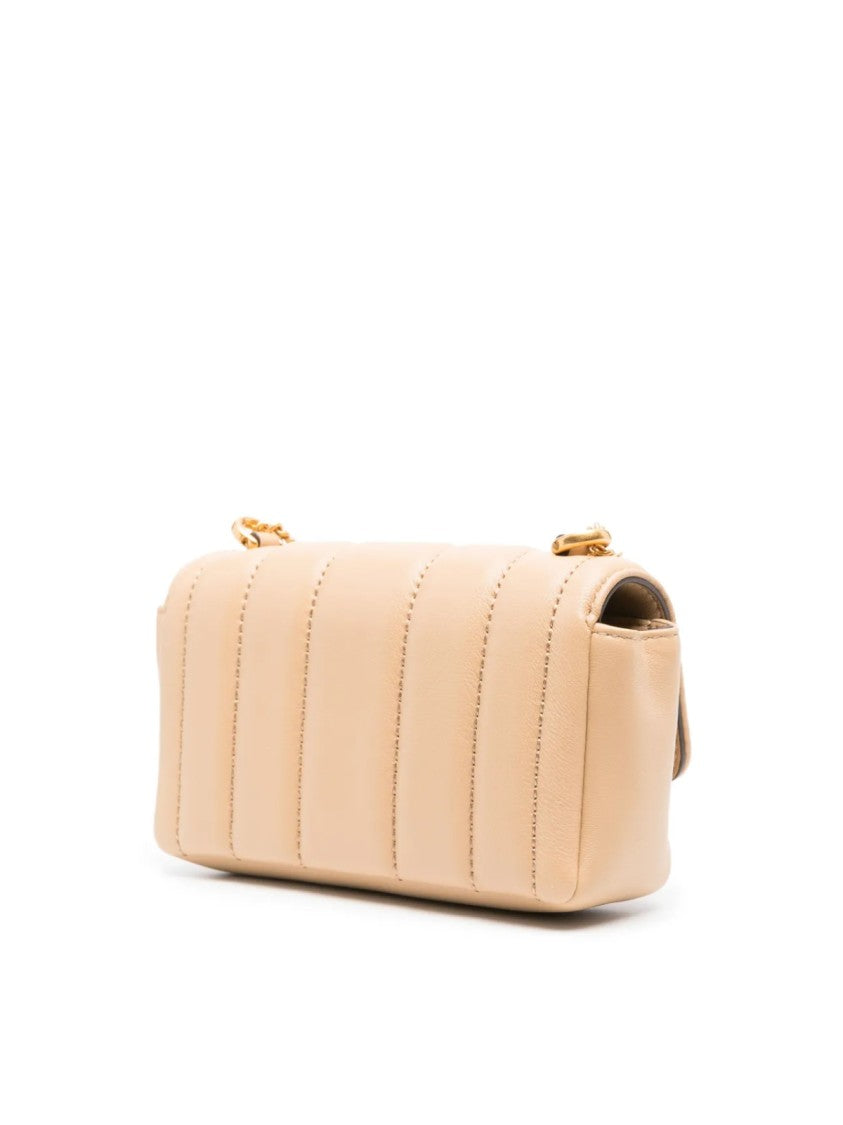 Tory Burch Kira Mini Flap Quilted Logo Shoulder Bag