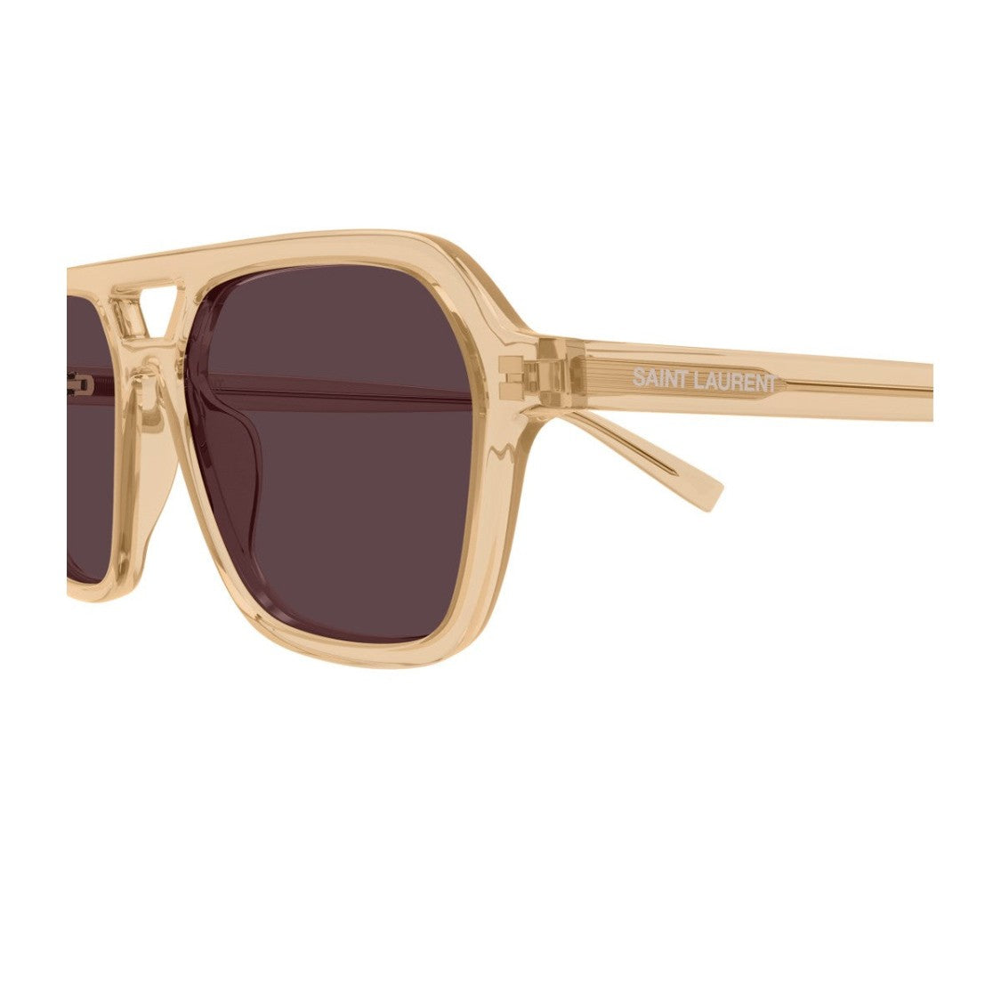 Saint Laurent Yellow Sl 905 Acetate Pilot Sunglasses