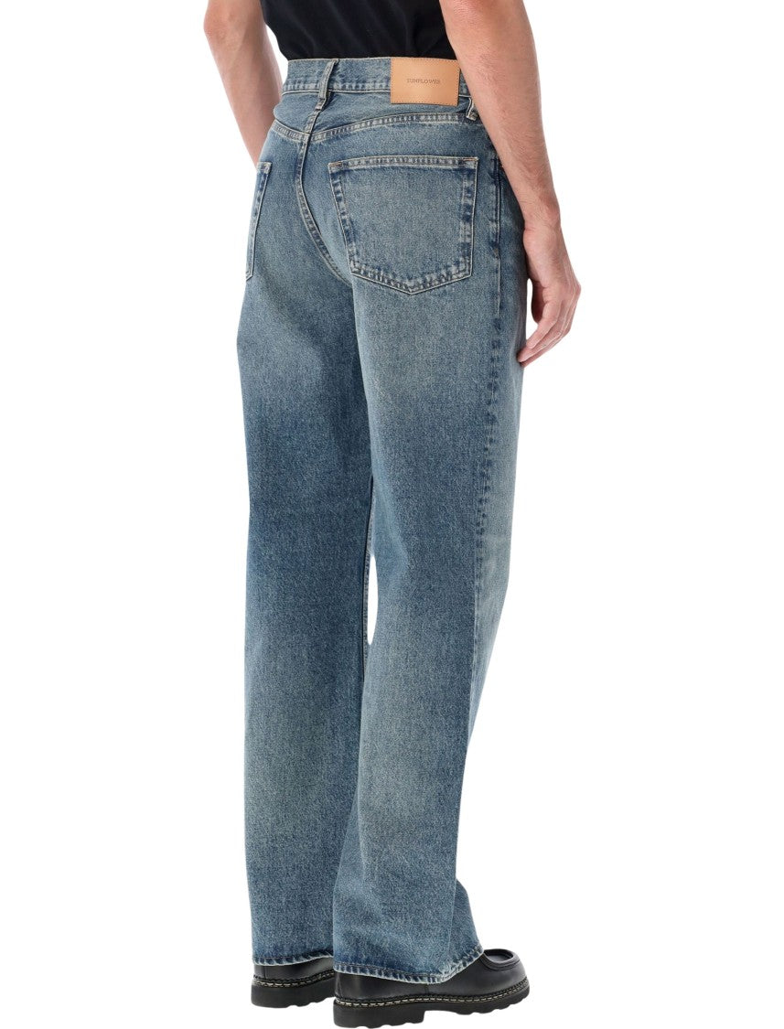 Sunflower Loose 14 Oz Organic Cotton Vintage Indigo Loose Jeans