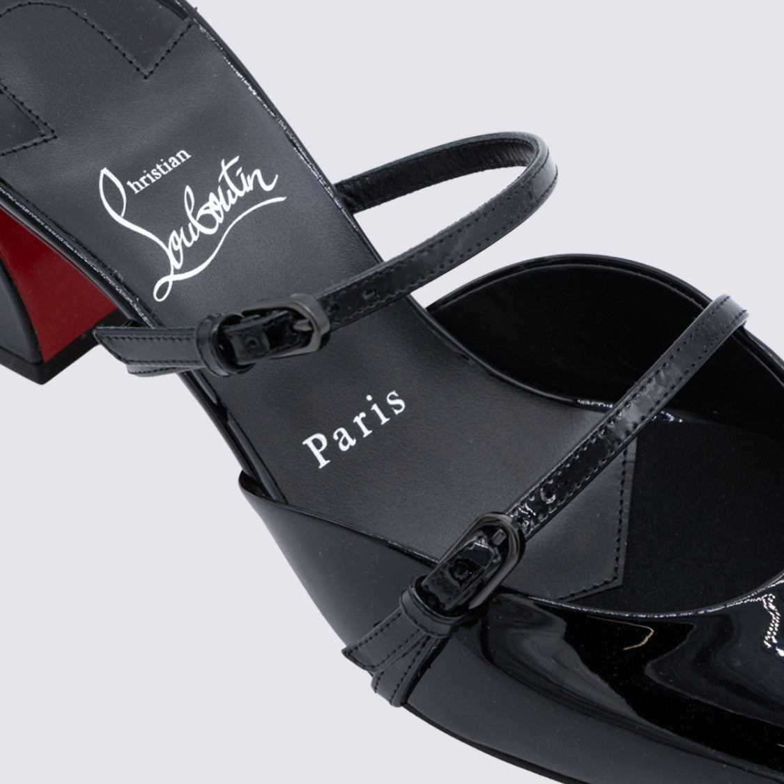 Christian Louboutin Pumps With Glossy Black Patent Finish