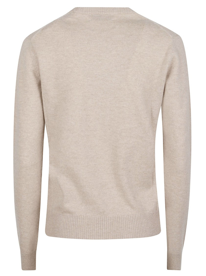Ballantyne Round Neck Classic Diamon Argyle Cashmere Sweater