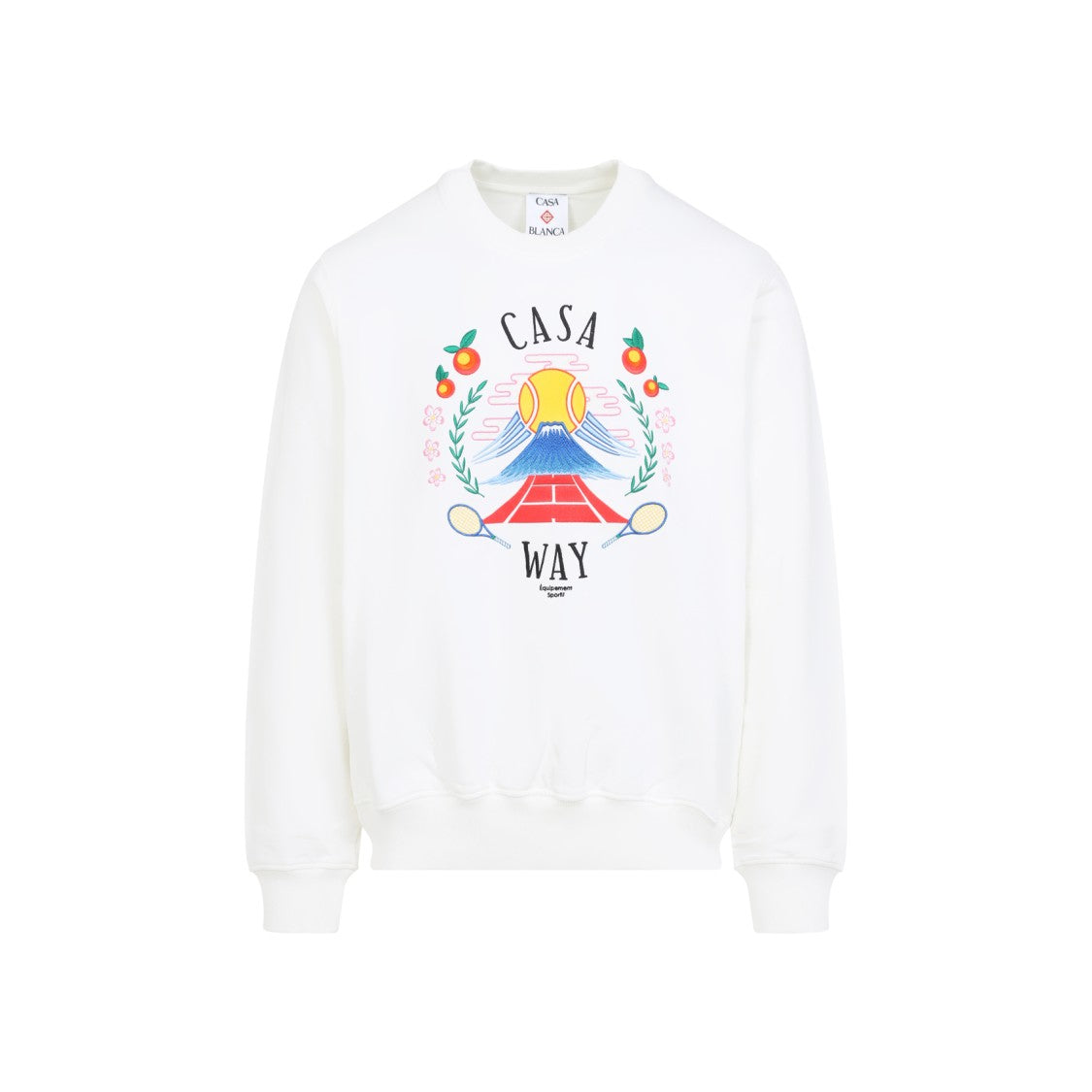 Casablanca Graphic Print Organic Cotton Sweatshirt