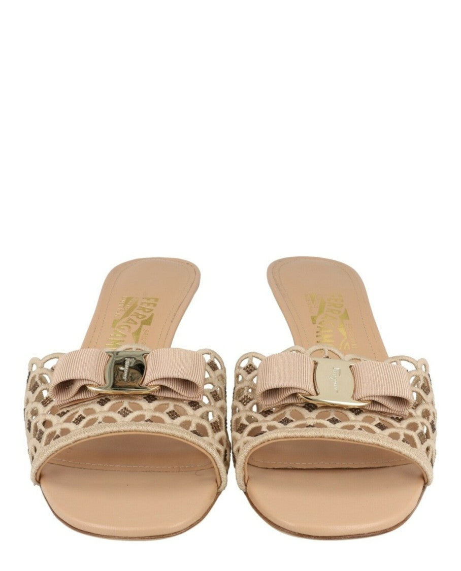 Ferragamo Glo Bow Mules