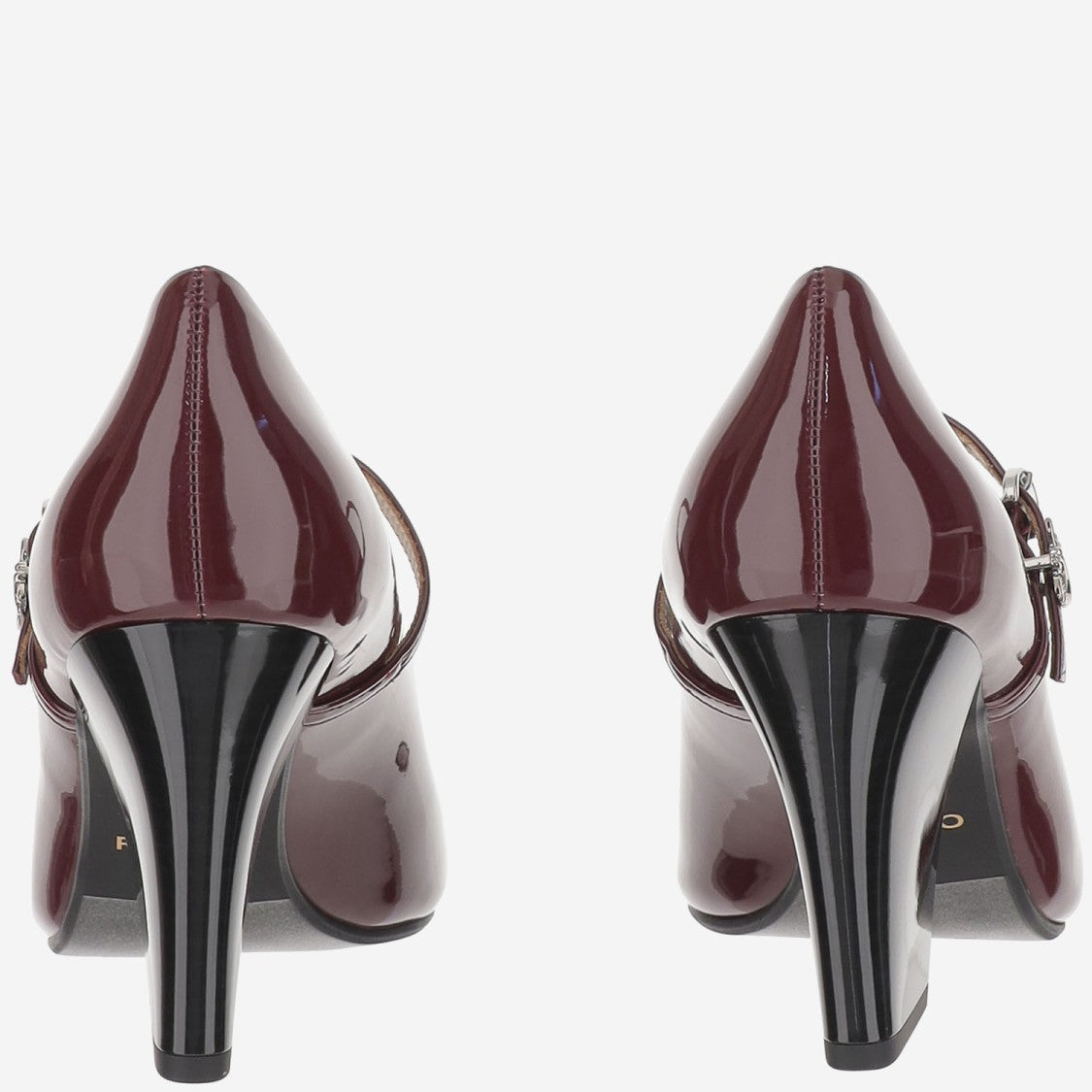 Pinko Pointed Toe Shiny Leather Pumps