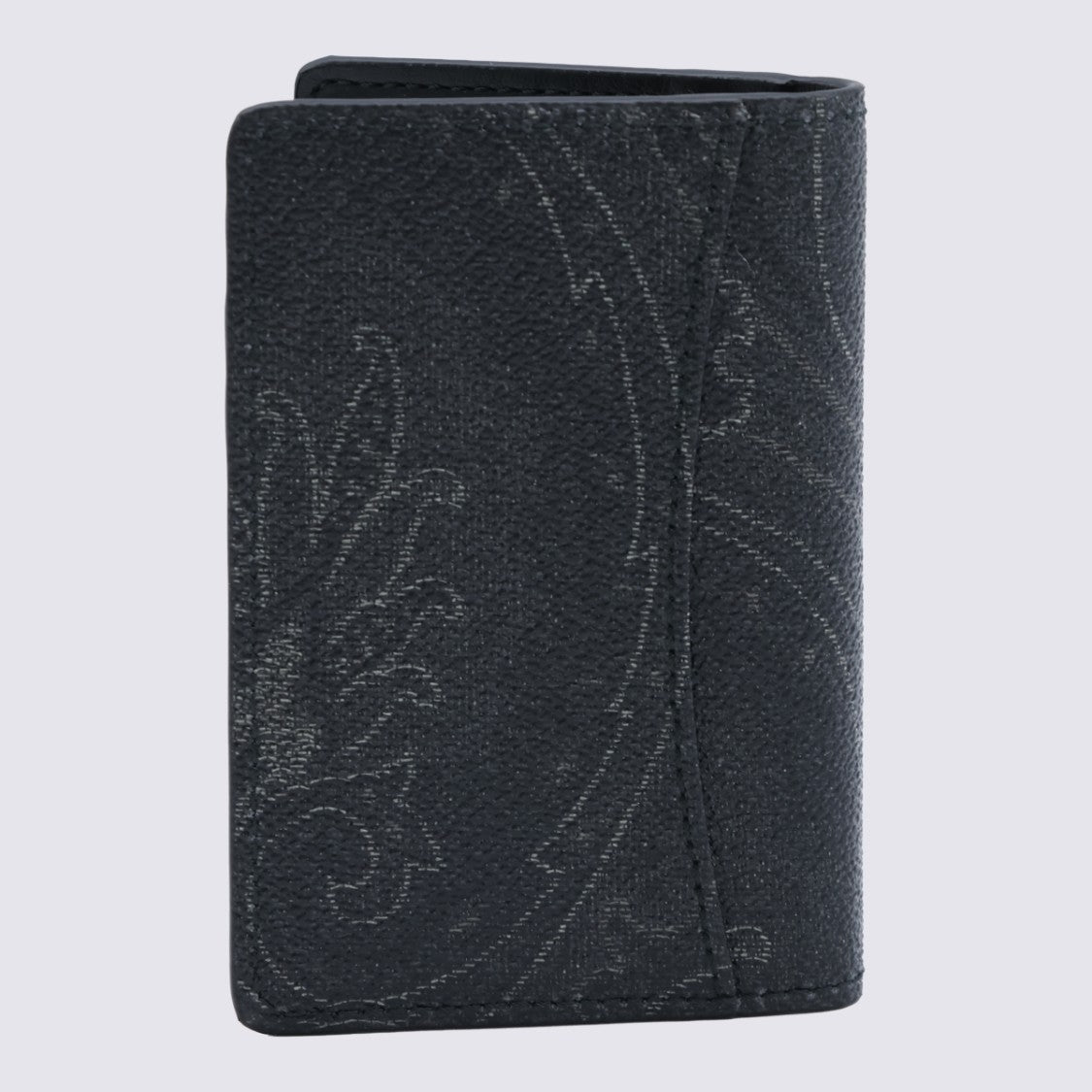 Etro Textured Paisley Pattern Compact Wallet