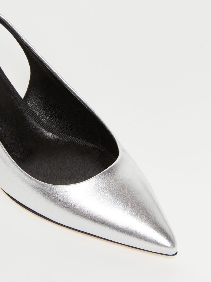 Max Mara Slingback Shoes With Faceted Boule Heel