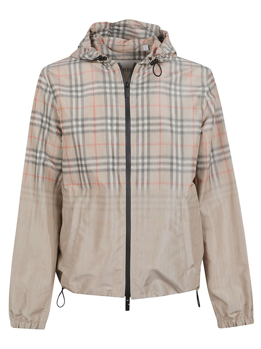 Burberry Gradient Check Bomber Jacket