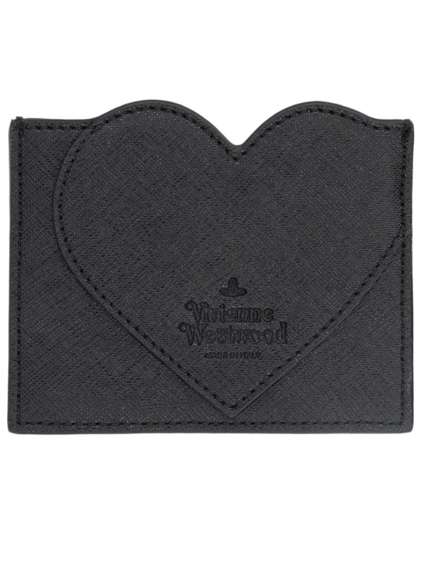 Vivienne Westwood Heart Textured Heart-Shaped Card Holder