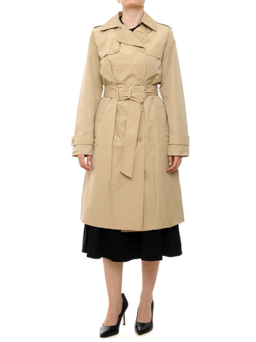 Michael Kors Core Nylon Double-Breasted Classic Trench Coat