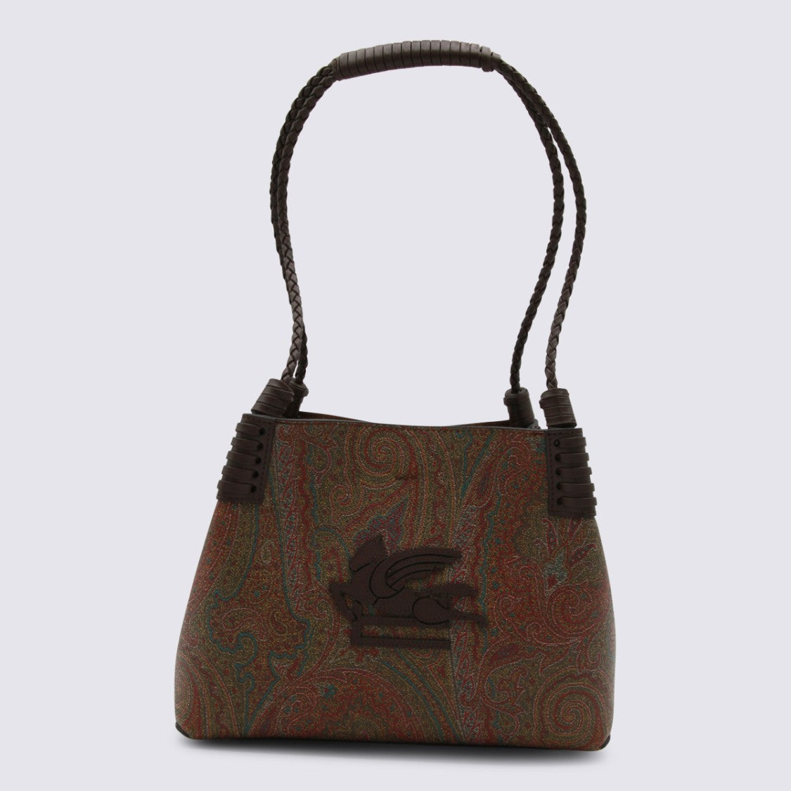 Etro Brown Patterned Tote Bag